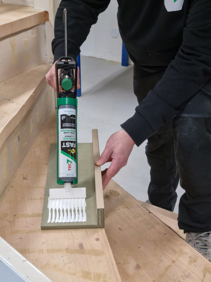 Tec7 Fast application on stair covers