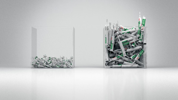 Sausage vs cartridge waste comparison